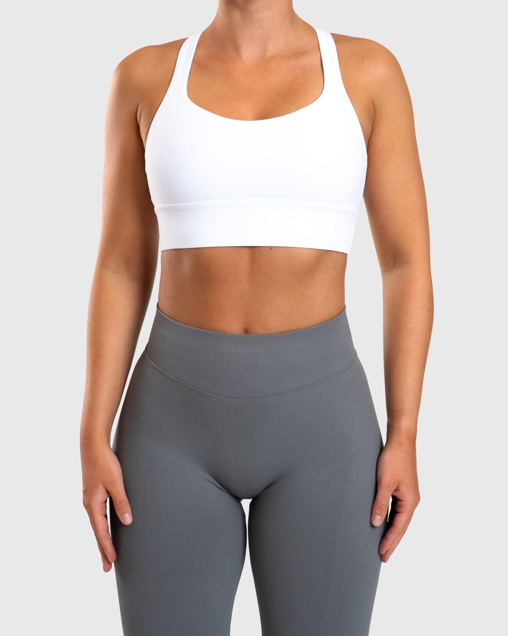 White Matrix Sports - Bra - Peach Tights - Sports - Bra