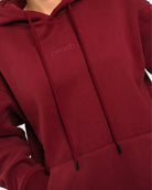 Wine Red Haze Hoodie - Peach Tights - Hoodie