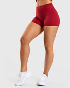 Wine Red Noiré Shorts - Peach Tights - Tights