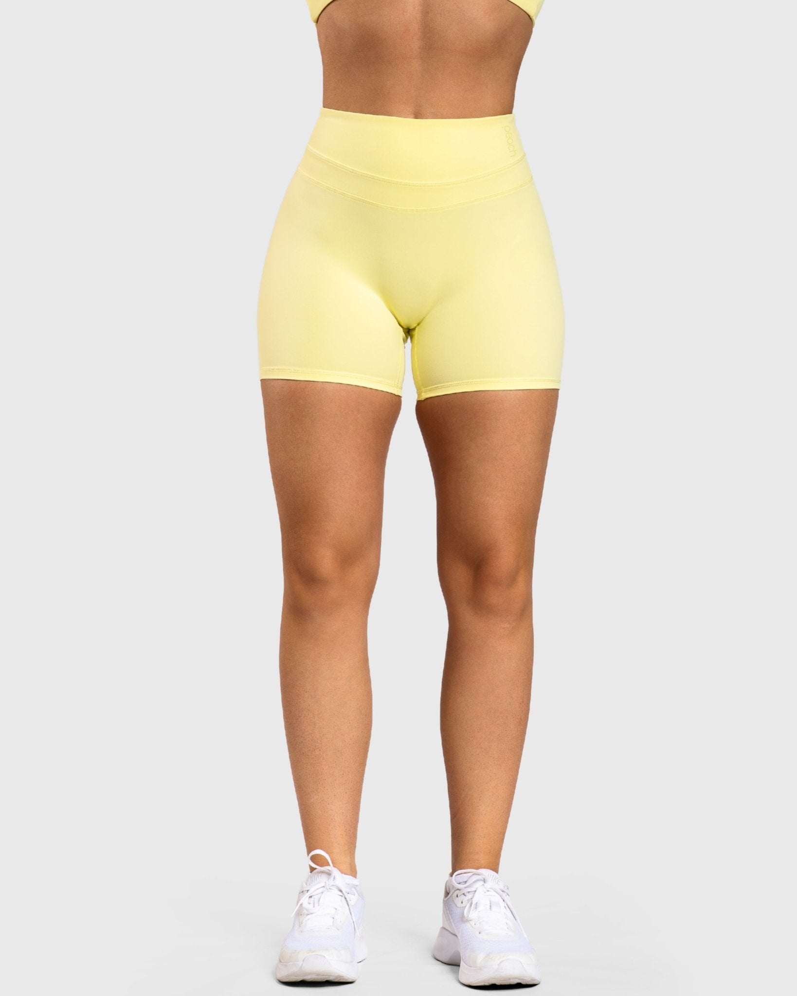 Yellow Velocity Shorts - Peach Tights - Shorts