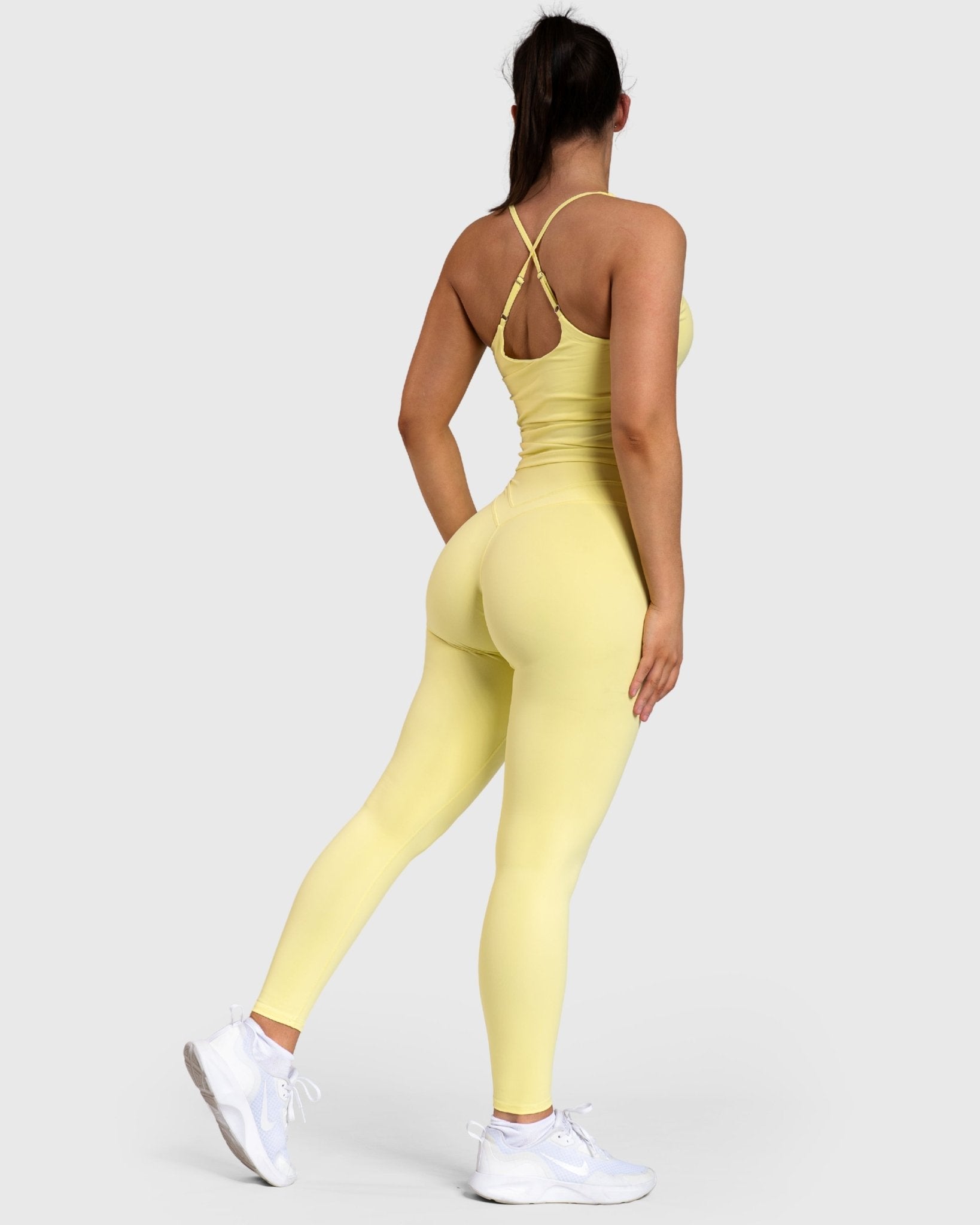 Yellow Velocity Tights - Peach Tights - Tights