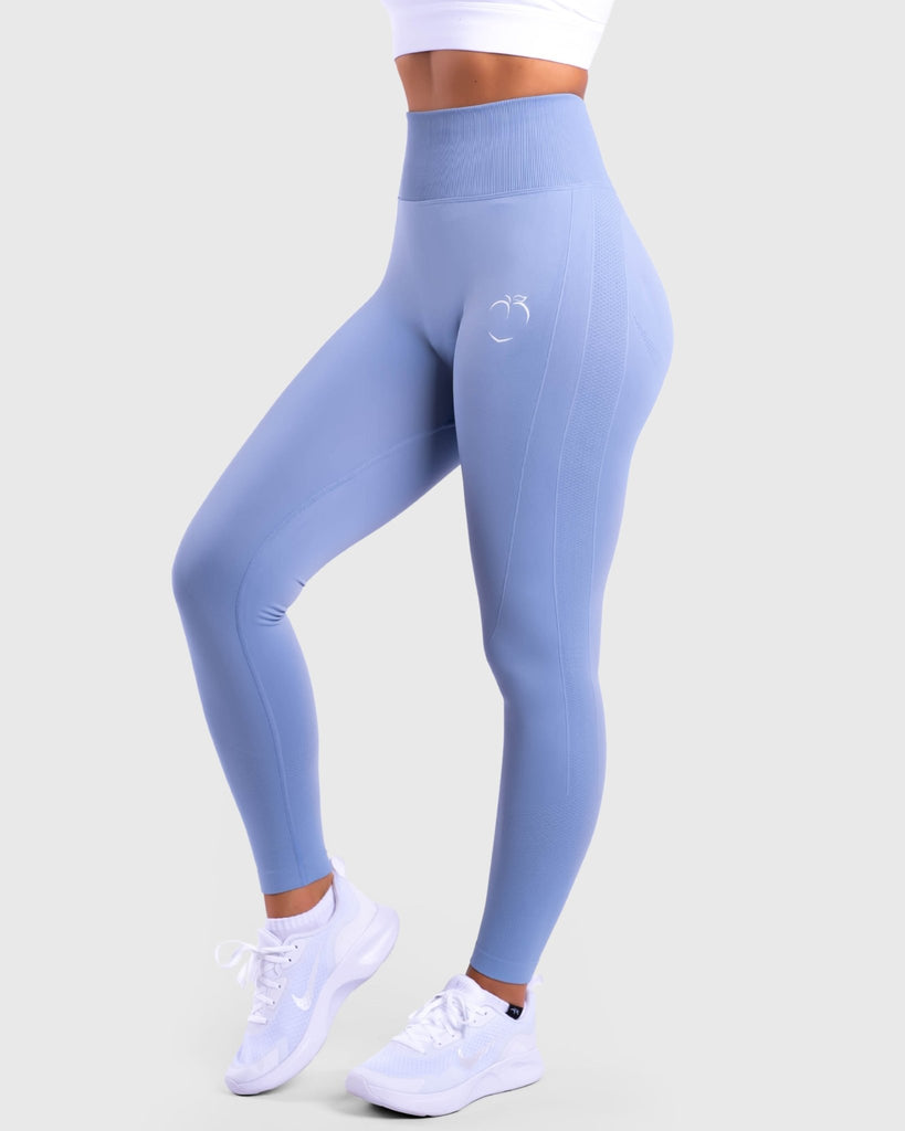 Baby Blue Lux Seamless - Peach Tights -