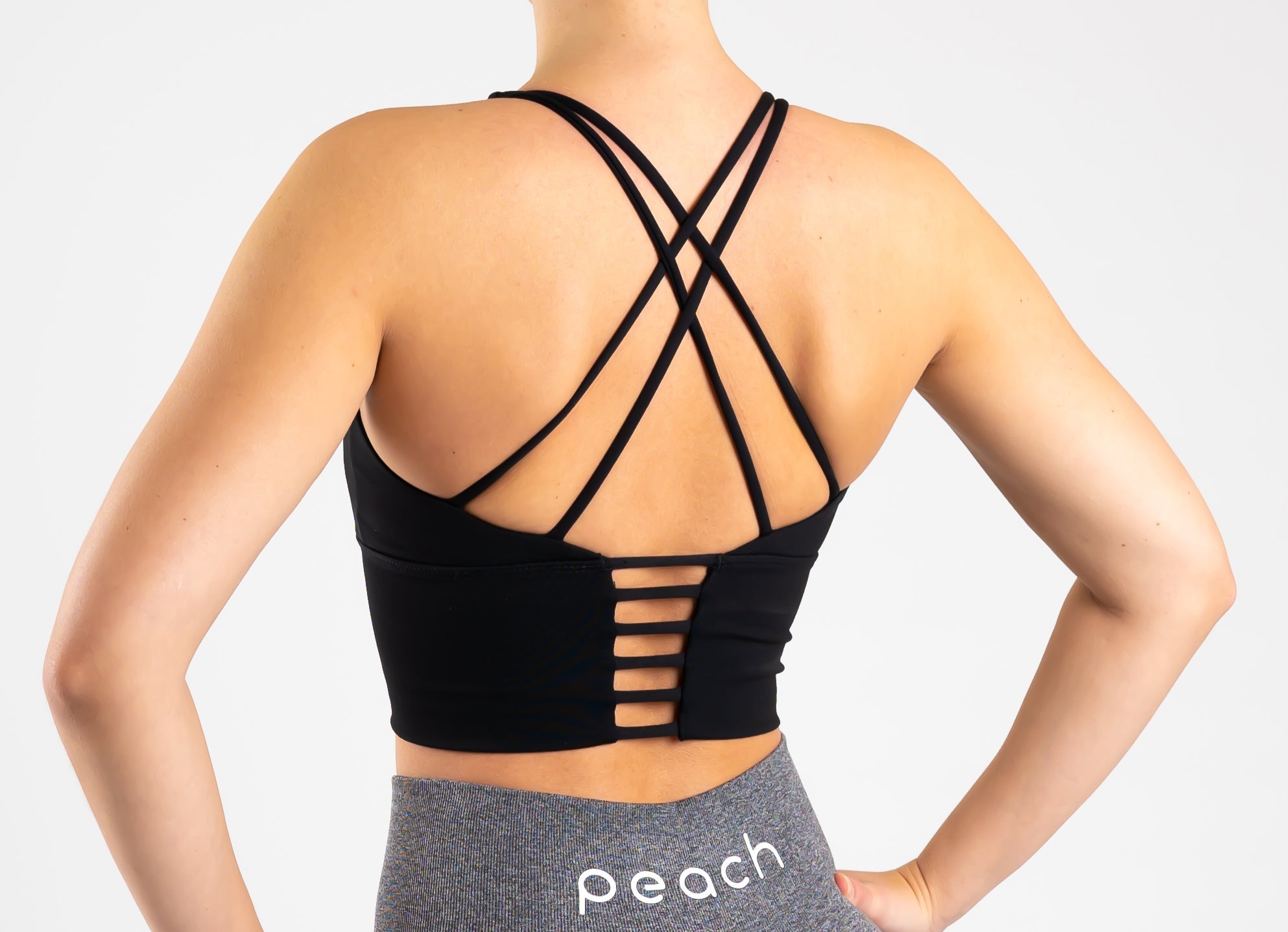 Black Cross Topp - Peach Tights -