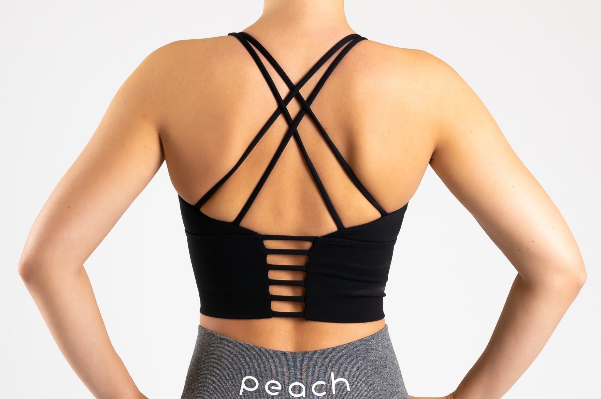 Black Cross Topp - Peach Tights -