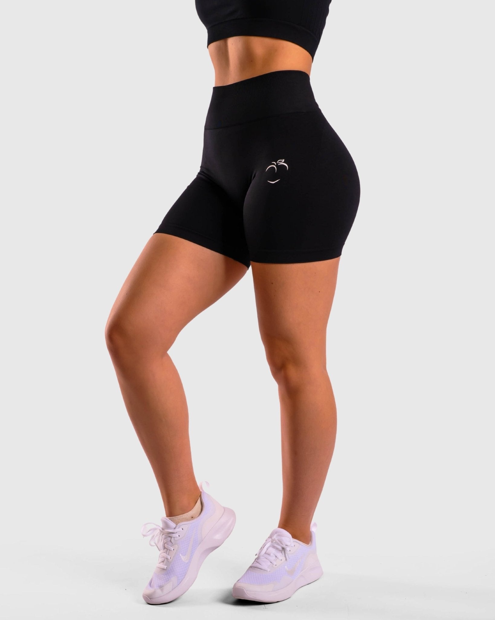 Black Deluxe Shorts - Peach Tights -