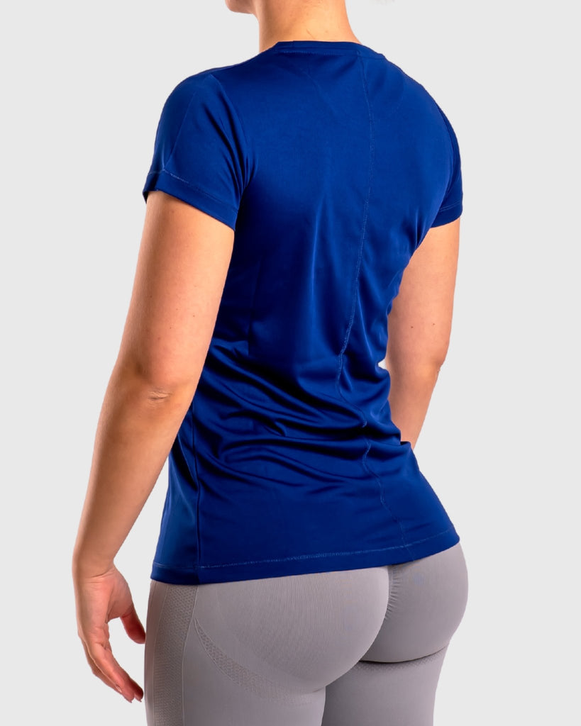 Blue Basic Training T-Shirt - Peach Tights -