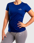 Blue Basic Training T-Shirt - Peach Tights -