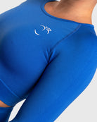 Blue Lux Seamless Long Sleeve - Peach Tights - Long sleeve