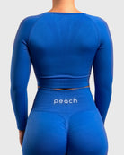Blue Lux Seamless Long Sleeve - Peach Tights - Long sleeve