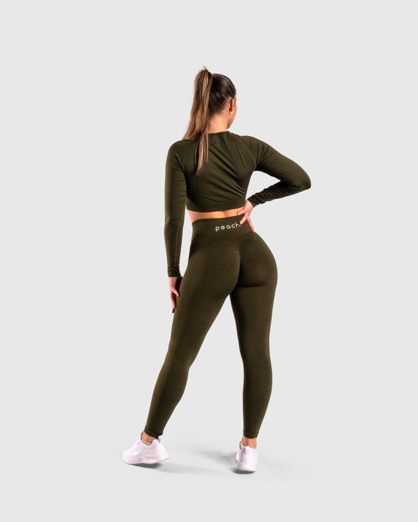 Green Deluxe Long Sleeve - Peach Tights -