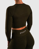 Green Deluxe Long Sleeve - Peach Tights -