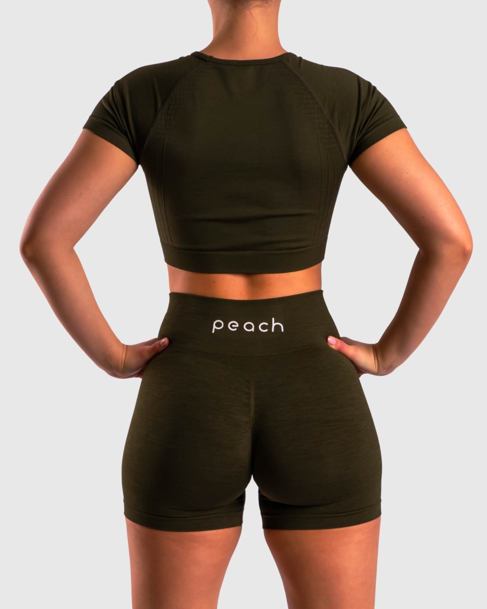 Green Deluxe T-shirt - Peach Tights -