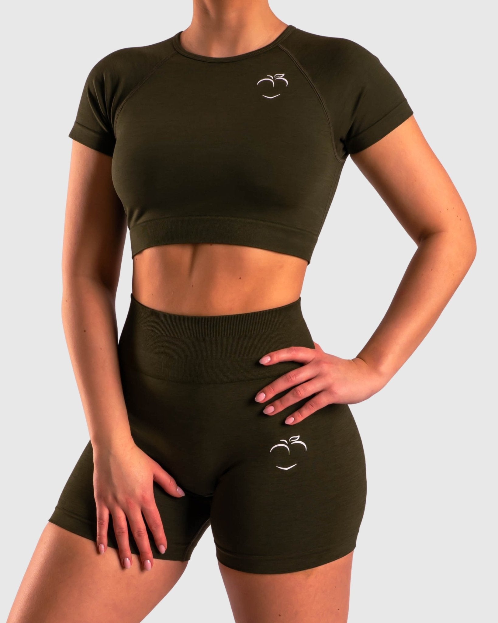 Green Deluxe T-shirt - Peach Tights -