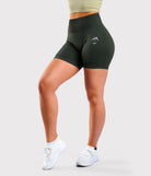 Hunter Green Agility Shorts - Peach Tights -