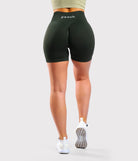 Hunter Green Agility Shorts - Peach Tights -