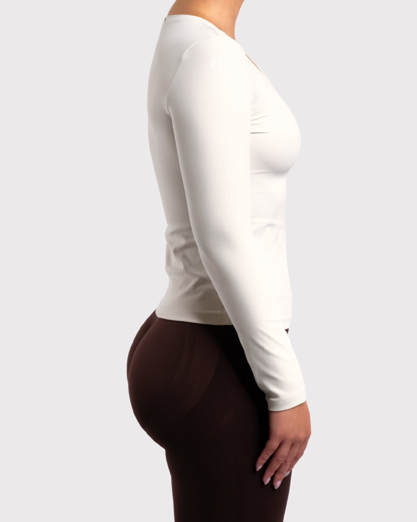 Ivory Classic Long Sleeve - Peach Tights -