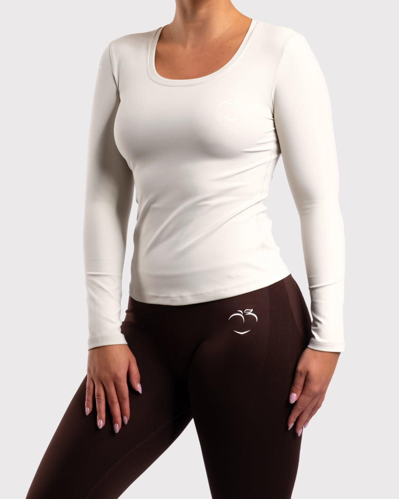 Ivory Classic Long Sleeve - Peach Tights -