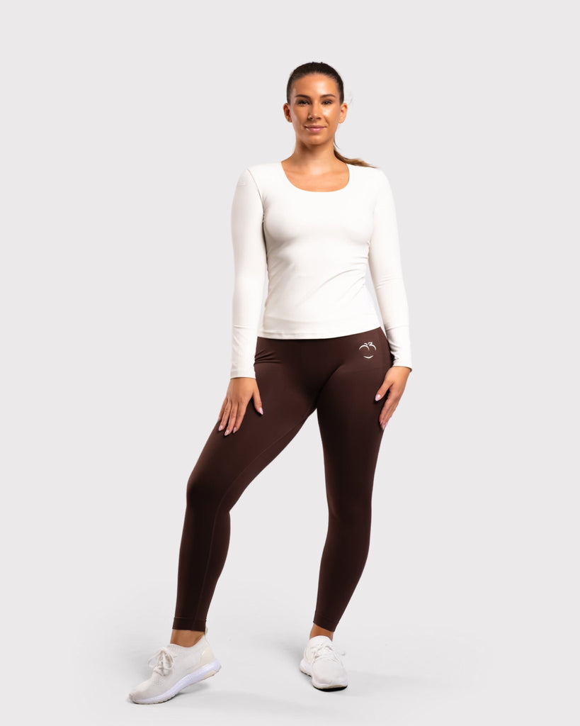 Ivory Classic Long Sleeve - Peach Tights -