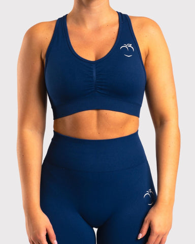 Navy Blue Classic Deluxe Sports-bra