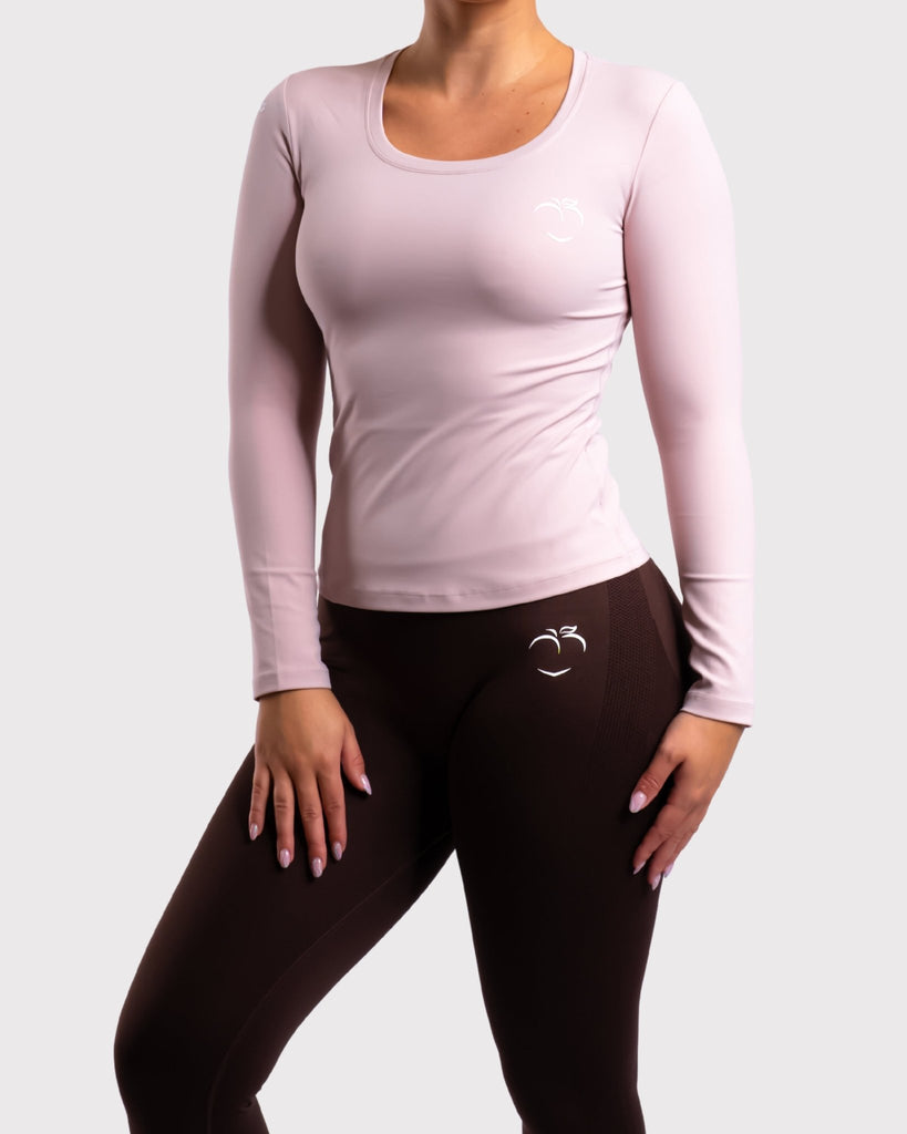 Pink Classic Long Sleeve - Peach Tights -