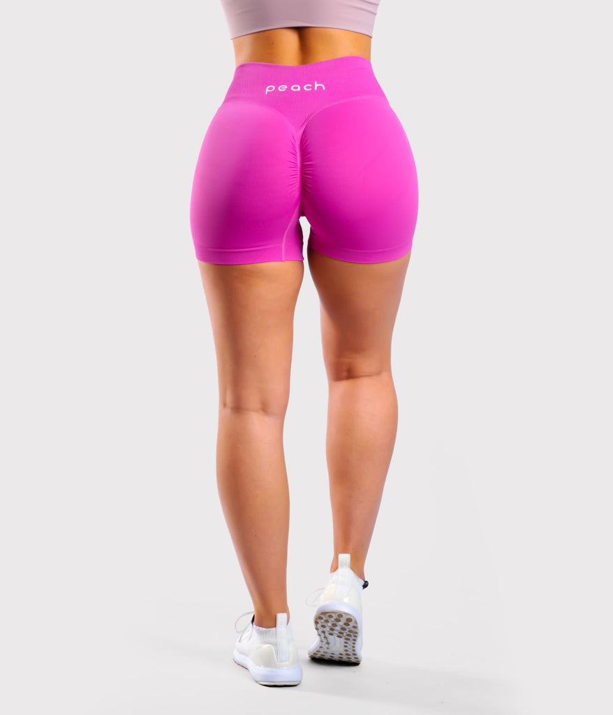 Pink V-Waist Shorts - Peach Tights -