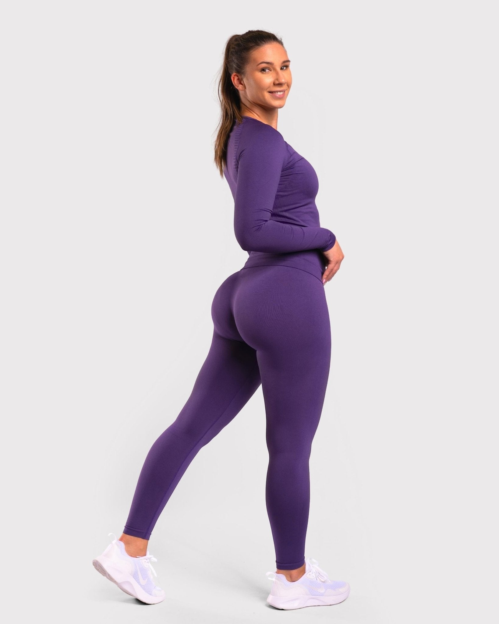 Purple Classic Deluxe Long Sleeve - Peach Tights -