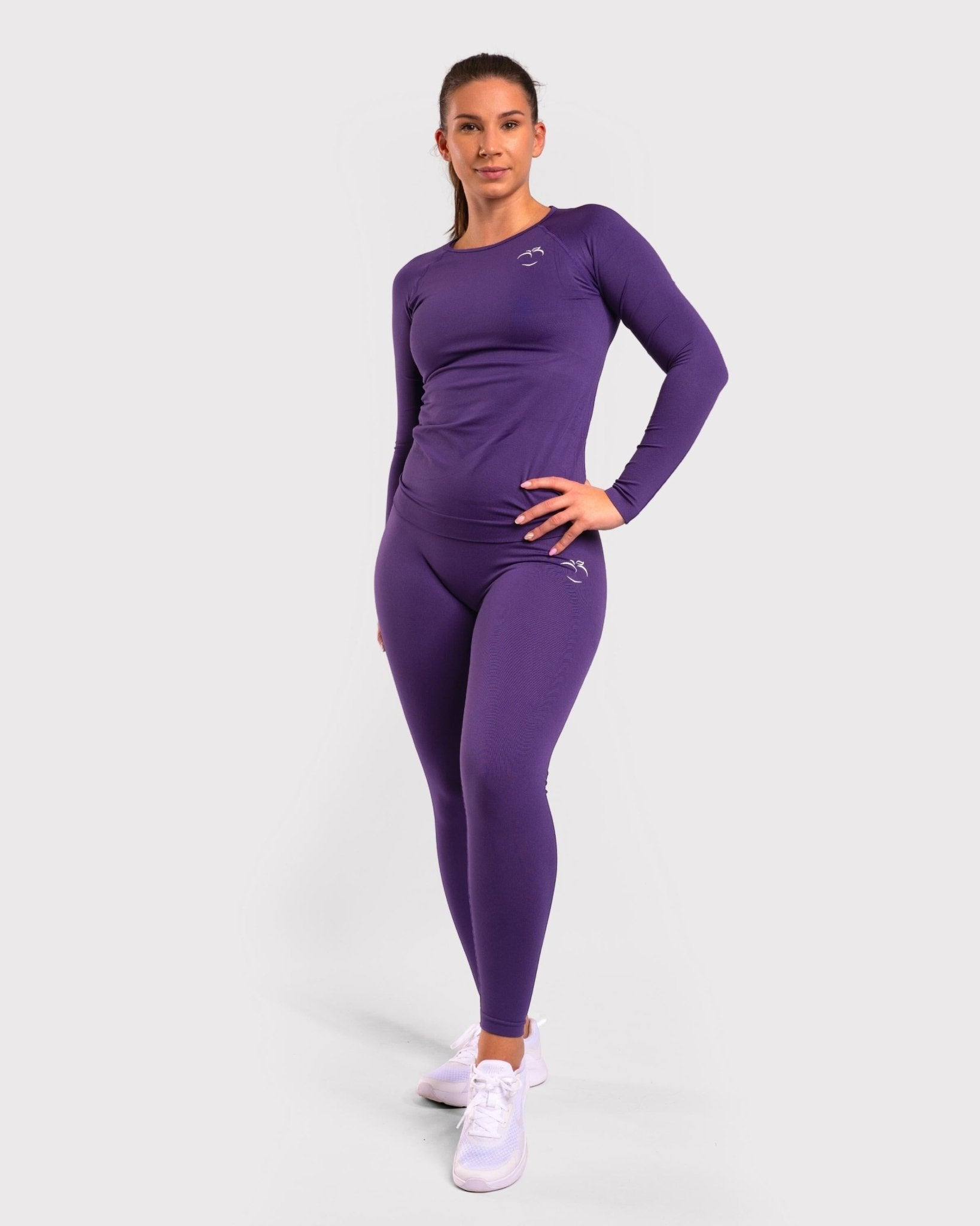 Purple Classic Deluxe Long Sleeve - Peach Tights -