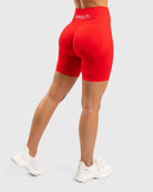 Red Sleek Shorts - Peach Tights - Shorts