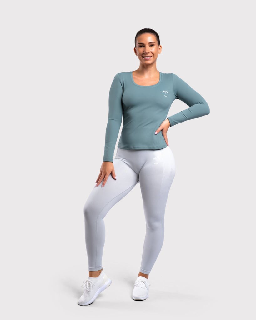 Tidal Blue Classic Long Sleeve - Peach Tights -