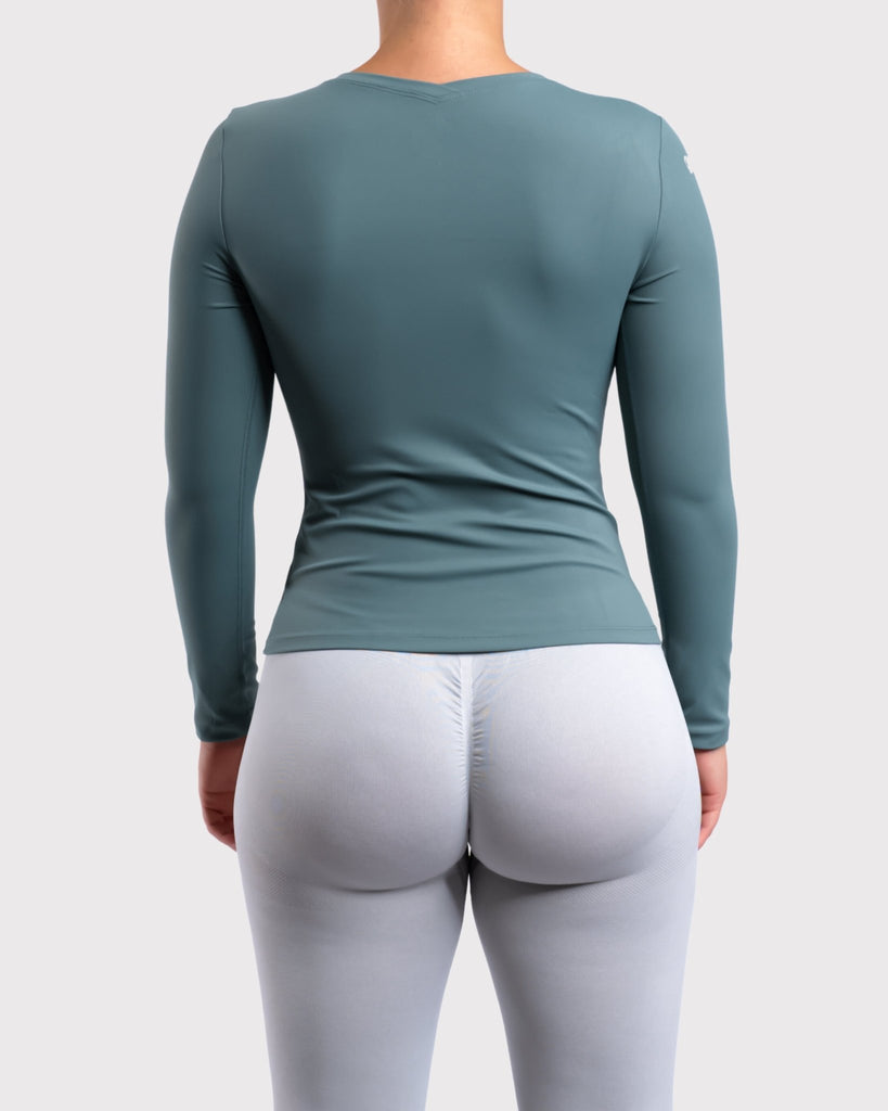 Tidal Blue Classic Long Sleeve - Peach Tights -